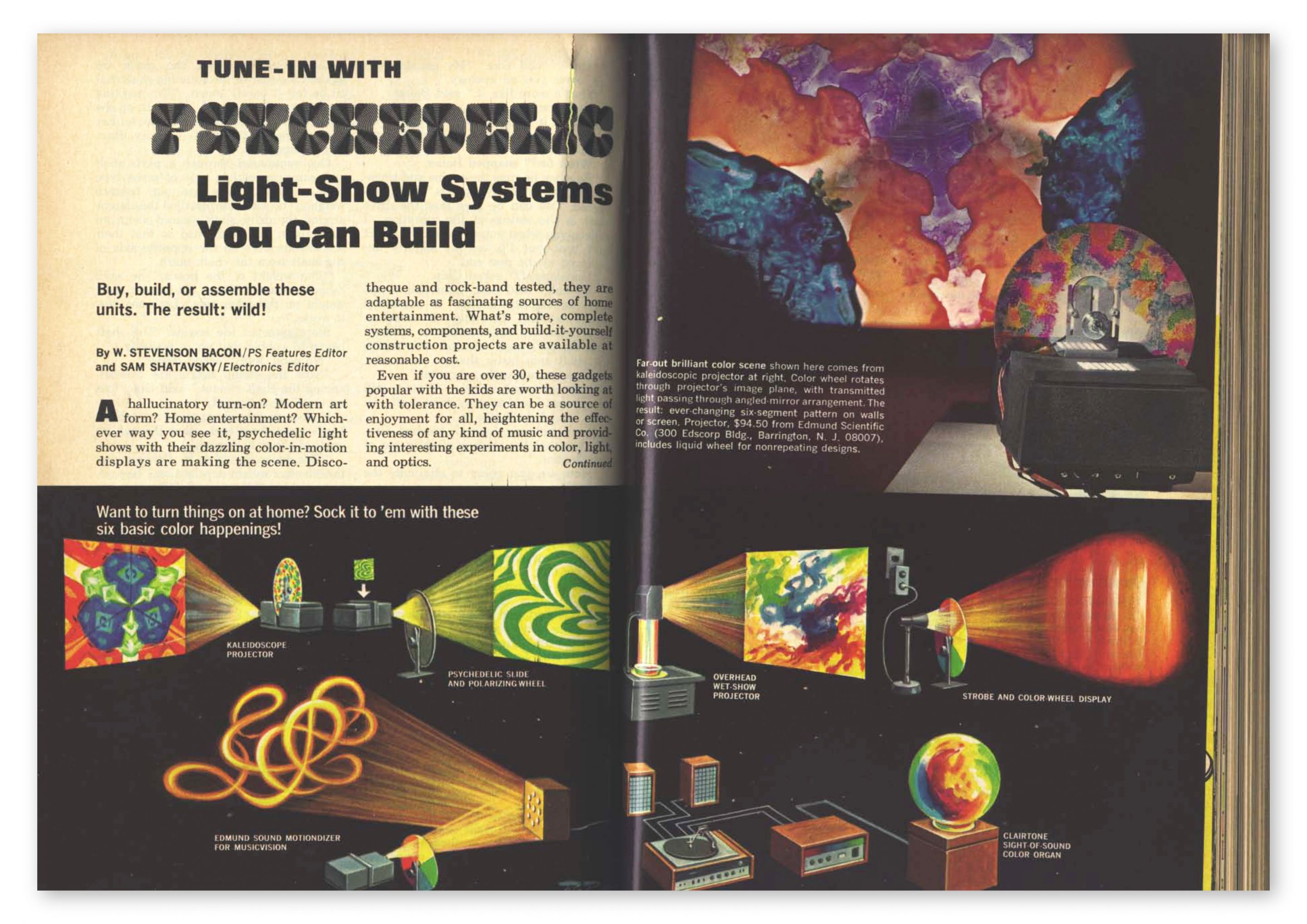 Popular Science Magazine, May 1969, Psychedelic Light-Show Systems